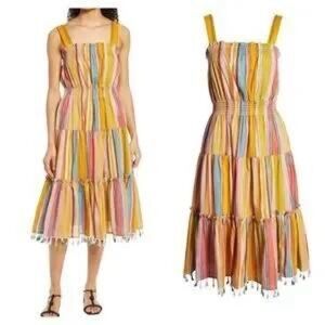 Striped Multicolor Sleeveless Dress